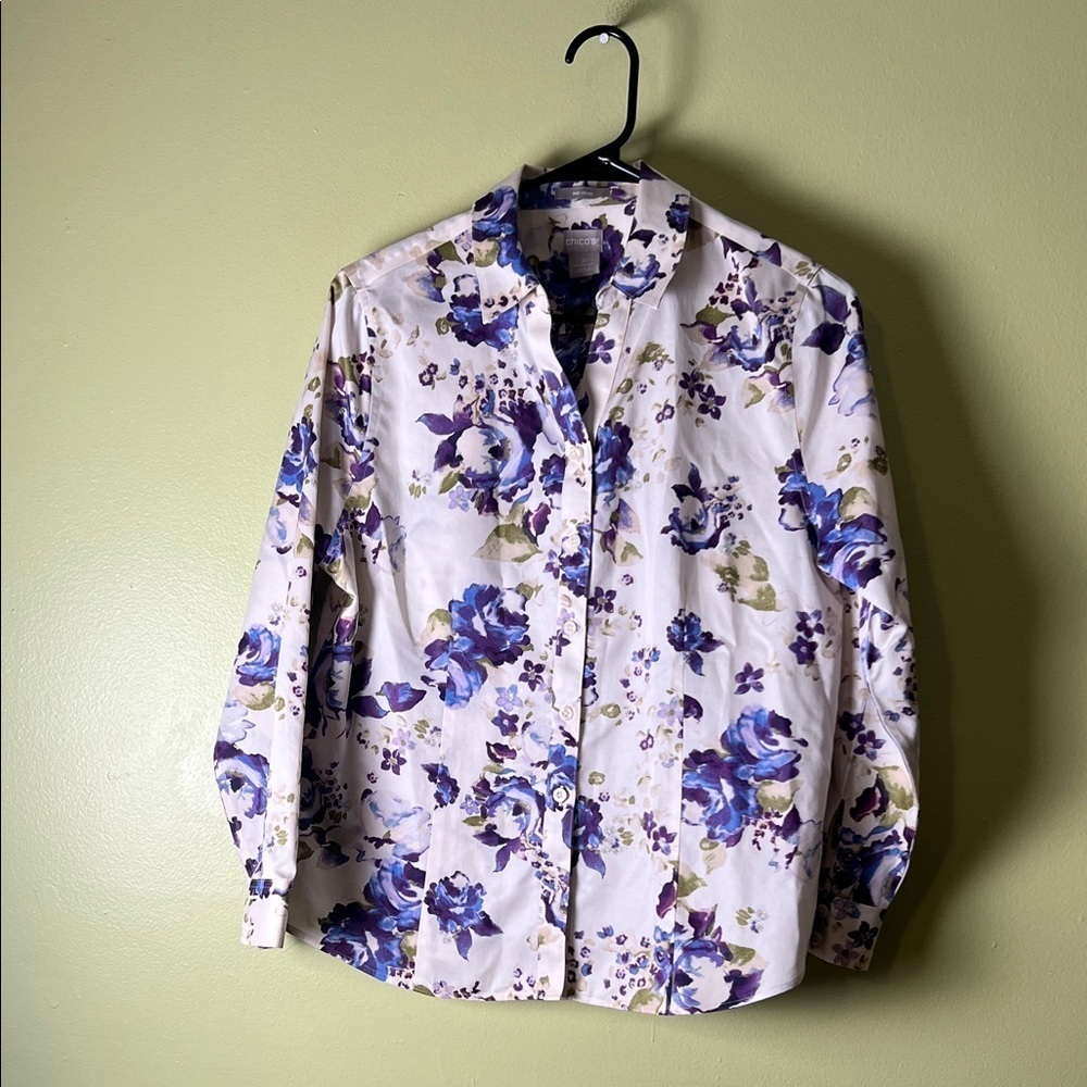 Chico's Vibrant Floral Blouse